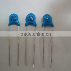 Ceramic Capacitor 222PF 2KV 2200PF Single Layer Capacitor for RFI/EMI Suppression 2200PF 2KV Capacitor thumbnail-2
