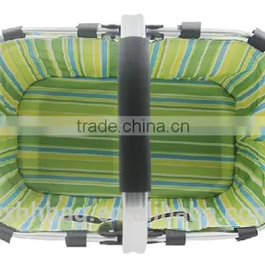 Aluminium Foldable Shopping Basket Foldable Cooler Basket Insulated Cooler Bags for Picnic(YX-Z130) thumbnail-3