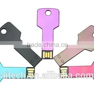 Metal Key Shape Colorful 8GB USB Flash Drive for Cheap Promotional Gift thumbnail-2