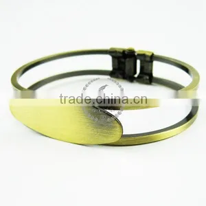 15x30MM Vintage Brass Bracelet Oval Flat Blank Cuff Tray Bezels Settings 1900024 thumbnail-1