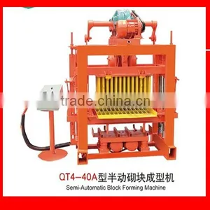 QT4-40A Semi-Automatic Block Forming Machine Popular in ,hollow Block Machine thumbnail-1