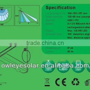 Waterproof Motion Activated Solar Led Lights for Outdoor thumbnail-3