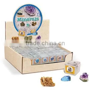 Minerals in Magnifying Box, 36 Asstd. 72pcs per Display thumbnail-1