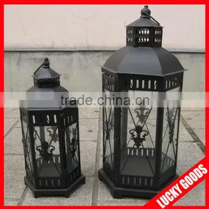 Outdoor Floor Standing Vintage Candle Lanterns for Sale thumbnail-1