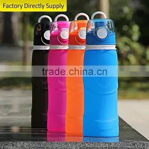 Silicone Foldable Water Bottle 750ML 100% BPA Free With FDA LFGB thumbnail-6