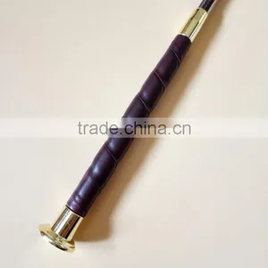EQUESTRIAN LEATHER WHIP HORSE RIDING LEATHER WHIP WITH LONG HANDLE ENGLISH RIDING LEATHER WHIP LEATHER THREADED RIDING WHIP thumbnail-3
