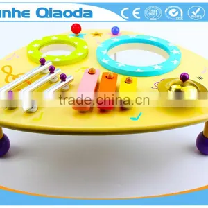 Wooden Musical Toys Percussion Instruments Two Drum Table Xylophone Drum Symbol Noisy /educational Wooden Toy/ thumbnail-4