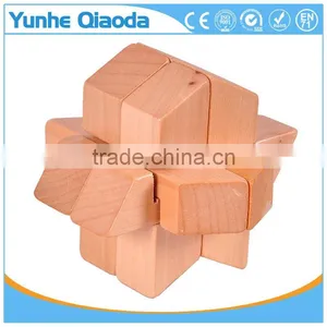 Wholesale Kids Wooden IQ Intelligent Puzzle Handheld Brain Game thumbnail-3