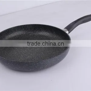 SGS Certificate Marble Coating Industrial Gas Diamond Frying Pan thumbnail-1