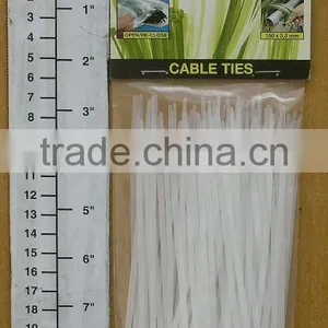 100pc White Plastic Cable Ties thumbnail-1