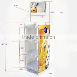 Metal Wire 4 Tier Drink Display Rack thumbnail-2