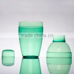7 oz Mini Cocktail Shaker With Cover and Strainers thumbnail-3