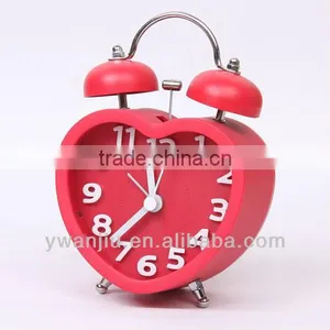 Supply Creative Retro Twin Bell Alarm Clock / Heart-shaped Alarm Clock thumbnail-1
