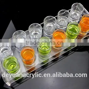 Elegant Rectangle Acrylic Bullet Shot Glass Display Holders thumbnail-5