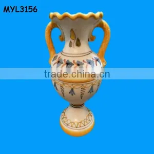 Vintage Handpainted Pottery Decorative Vase thumbnail-1