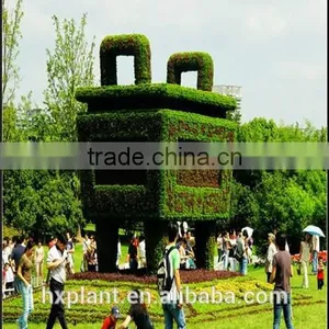Small Sculpture Aritificial Green Sculpture Plastic Fake Plant Artificial Sculpture Artificial Statue thumbnail-4