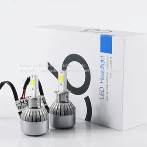 Led Headlight C6 h3 Cob 30W/Bulb 60W/Set 6400lm/set LED Headlight Bulbs Hi/Lo Led Car Headlight Headlamp thumbnail-5