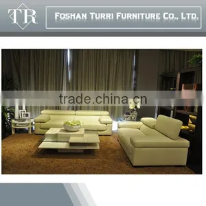 New Design Italiy Top Grade Leather Adjustable Headrest Sofa thumbnail-4