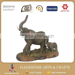 10.5 Inch Resin Craft Home Decoration Elephant Sculpture Animal Statue thumbnail-3