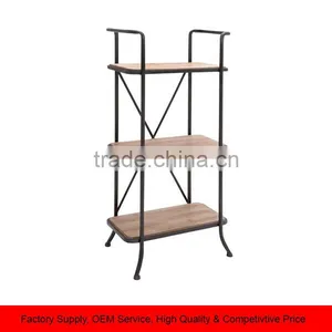 Metal Book Storage Shelf 3 Tier Shelf thumbnail-1