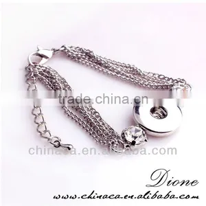 Wholesale Brass Snap Button Jewelry Fashion Button Bracelet thumbnail-3