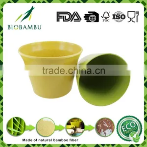 Degradable Inexpensive Customized Bamboo Fiber Flower Pot thumbnail-2