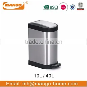 30L Stainless Steel Foot Pedal Kitchen Waste Bin thumbnail-6