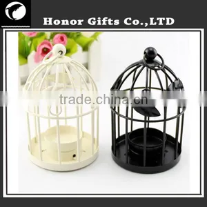 Fashionable Home Decoration Luky Metal Bird Cage Candle Holder thumbnail-4