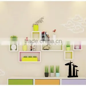 Wall Decor Display Wood Cube Shelf Acrylic tv Riser Acrylic tv Holder thumbnail-1