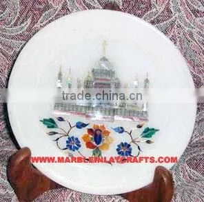 Christmas Gift White Marble Inlay Plates Exclusive thumbnail-1