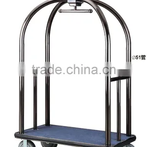 Black Color Stainless Steel Luggage Trolley D13-C thumbnail-1