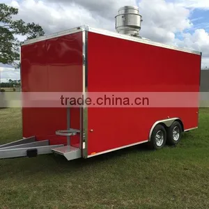 8'6" Wide x 16' Long Food Cart Concession Trailer For Sale thumbnail-2