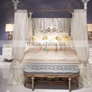 Luxurious Royal Solid Wood King Chair With Wheels, Imperial Carved Wooden Throne Armchair With Golden Tassel BF12-04264c thumbnail-6