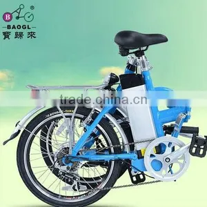 Electric Folding Bicycle in a Light Weight thumbnail-1