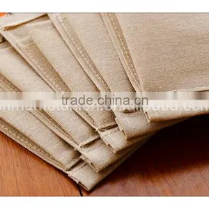 4 Pcs Cotton Pockets Wall and Door Print Flower Picture and Nature Wooden Stick Multifunctional Storage Hanging Bag thumbnail-4