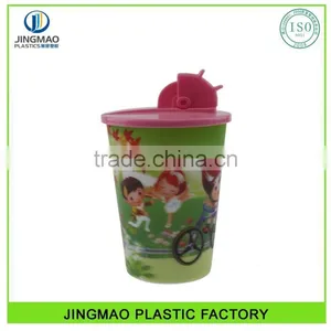 Customized LOGO 550ML Hotsale Plastic 3D Lenticular Cup With Straw thumbnail-1