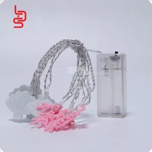 Sea Shell Non-woven Fabrics White Customized Fairy Light String Children Bedroom Decoration thumbnail-4
