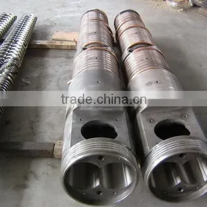 Parallel Twin Screw Barrel/Conical Twin Screw Barrel/twin Screw Barrel for Recycled Plastic Material/recycled Plastic Screws thumbnail-1