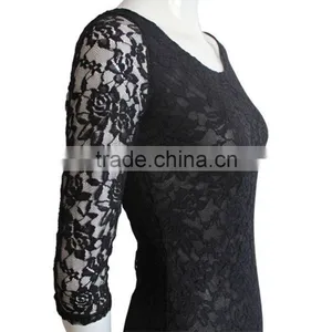 Fashion Women Evening Party Cocktail Long Sleeve Summer Lace Short Mini Dress thumbnail-4