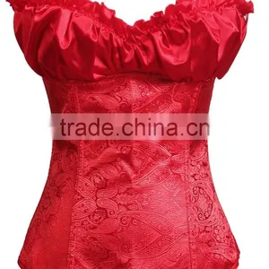Free Shipping Sweet Princess Red Corset for Sweet Girl thumbnail-2