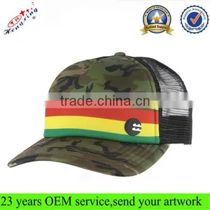 100% Cotton Fashion Mesh Baseball Cap/5 Panel Trucker Caps/ Blank Snapback Trucker Mesh Cap thumbnail-1