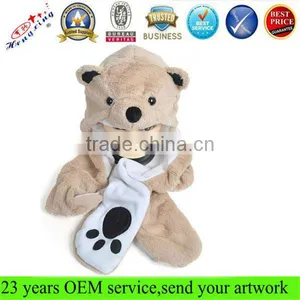 Teddy Bear Shape Adult Pulsh Winter Animal Hats thumbnail-1