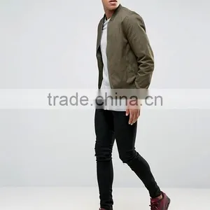 2017 Xinlan High Quality New Design Durable Ribbed Collar 100% Cotton Khaki Running Men Casual Jacket thumbnail-4