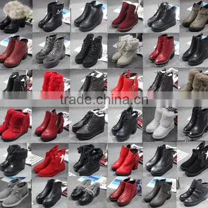 GZY Stocklots Shoes Female Boots Guangzhou Factory 2017 Stock High Quality Fashion Mixed Style 2017 thumbnail-1