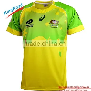 Latest Rugby Jersey Fabric Cheap Rugby Shirt Rugby Uniform thumbnail-1
