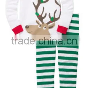 100% Cotton Kids Animal Pajamas White thumbnail-1