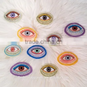 Custom High Quality Embroidered Eye Patch for Clothes Embroidery Patch Made in China Choose Size/color thumbnail-1