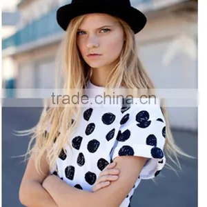 Women Mini Shirt Dot Design Blouse thumbnail-1