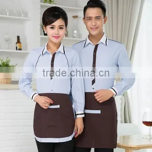 Custom Simple Pattern Restaurant Work Clothes Restaurant Server Uniforms thumbnail-2
