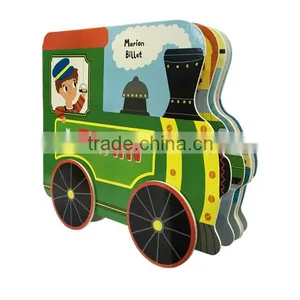 Train Pattern Board Book Customizable Children Card Book Education Books thumbnail-3